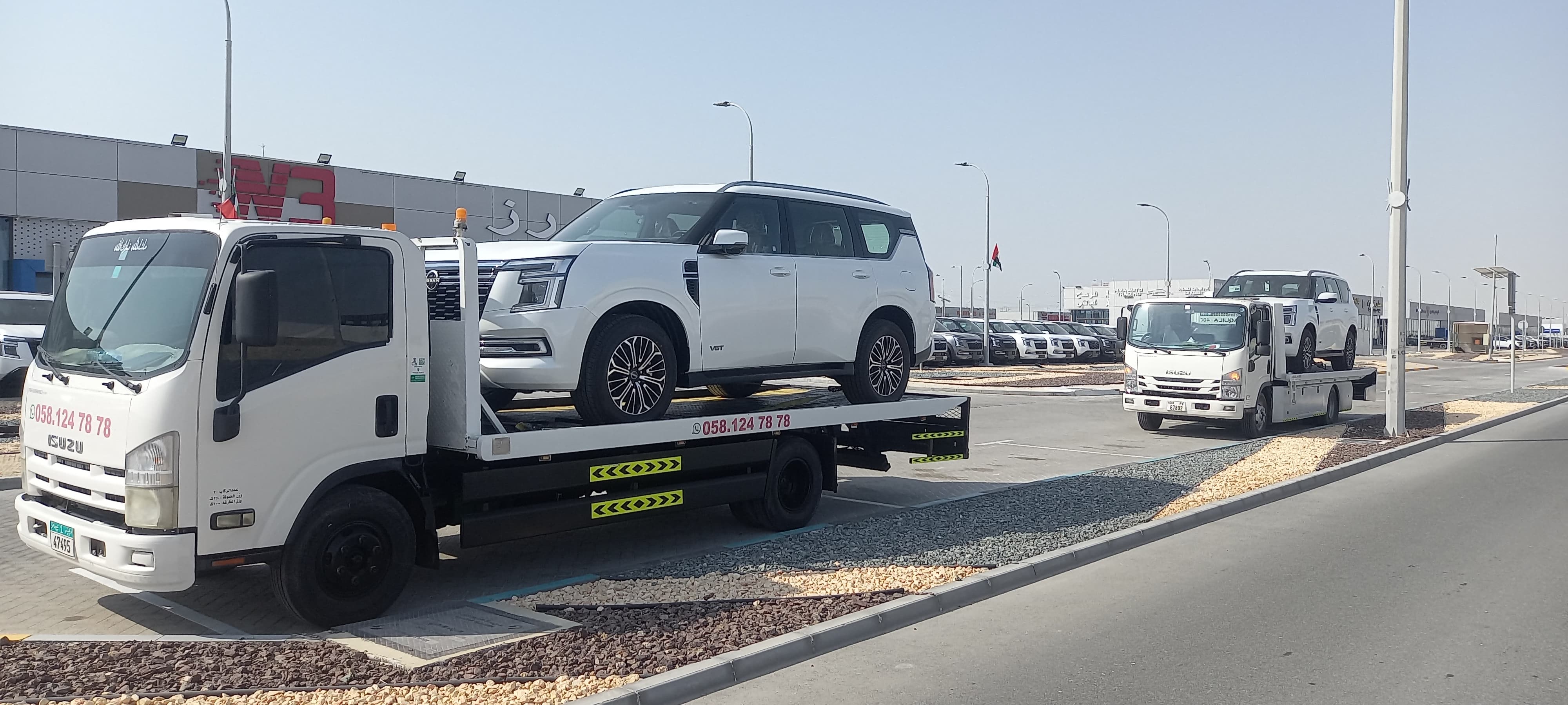 Satti tow trucks operating in UAE